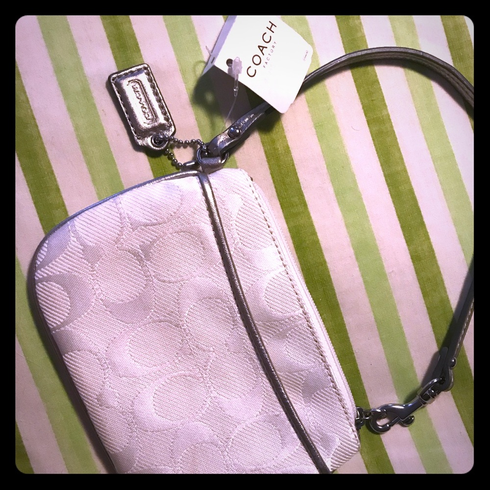 White Coach wristlet